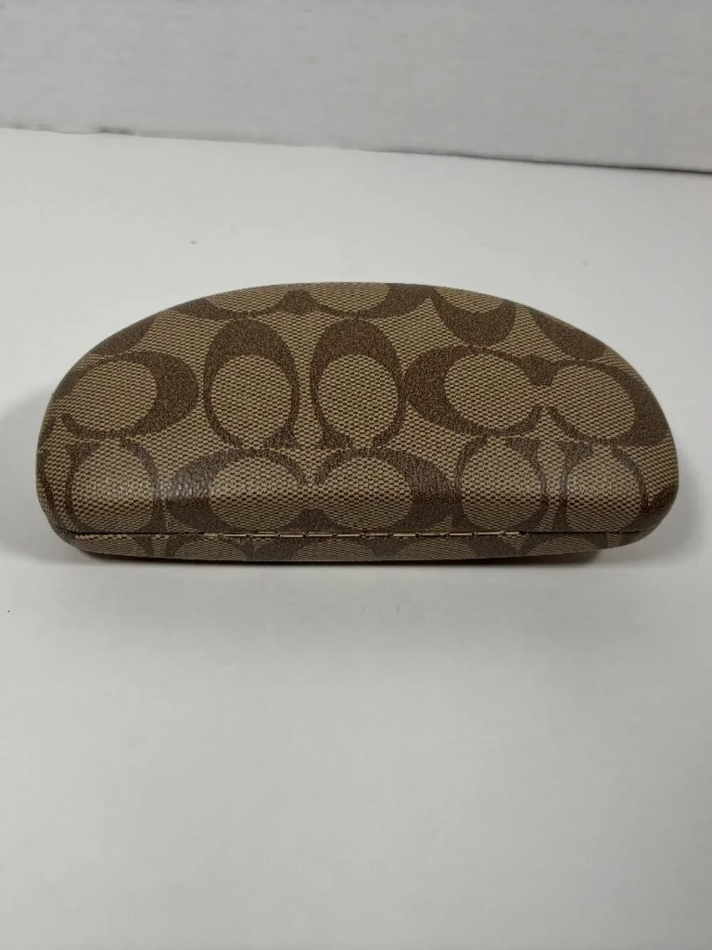 COACH Signature Brown Sunglasses Case